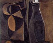 巴勃罗 毕加索 : 有蜡烛的静物